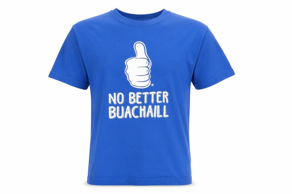 Hairybaby Men’s Blue M Graphic Funny Quote Cotton T-Shirt
