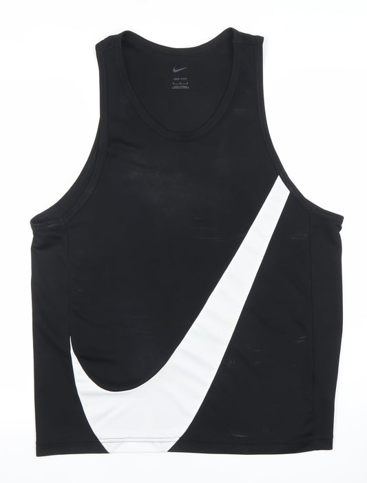 Nike Men's Black Dri-FIT Sleeveless Tank Top M Sports