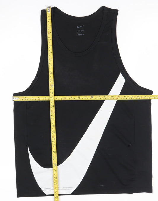 Nike Men's Black Dri-FIT Sleeveless Tank Top M Sports
