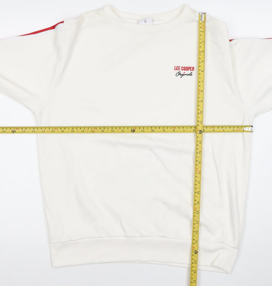 Lee Cooper Women’s White Crew Neck Sweatshirt UK 18
