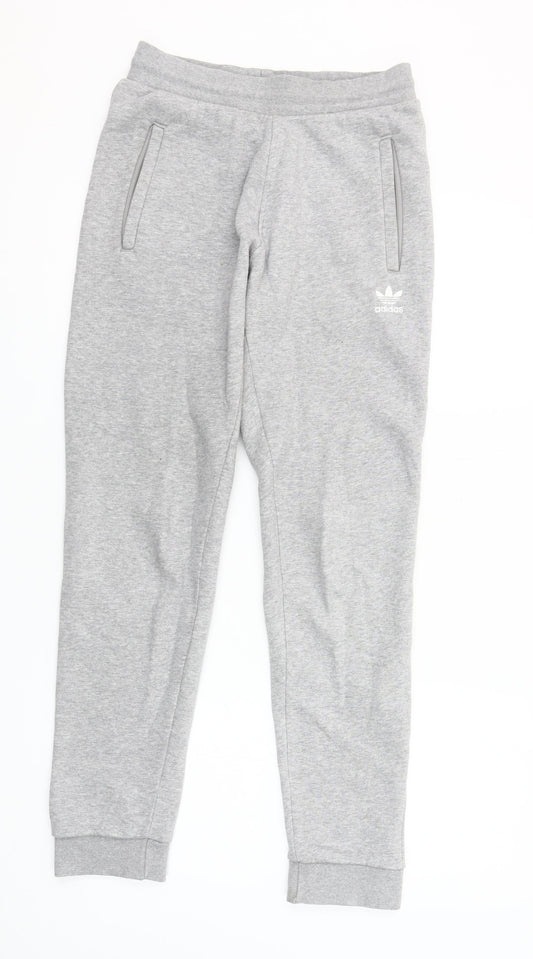 Adidas Men's Grey Jogger Sweatpants Small Regular Tapered