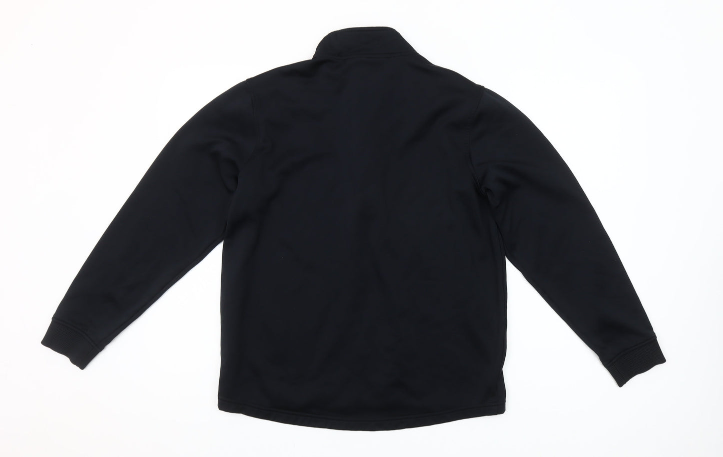 Under Armour Men Black Medium ColdGear 1/2 Zip Sweatshirt Relaxed Fit