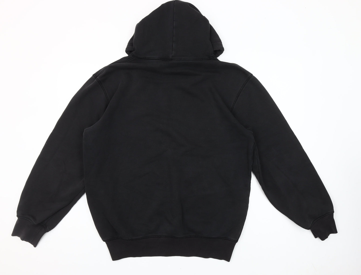 Adidas Mens Black Pullover Hoodie Small Logo Sportswear Sweatshirt