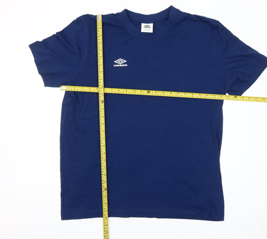 Umbro Men’s Blue Graphic Logo T-Shirt Size L Short Sleeve Cotton