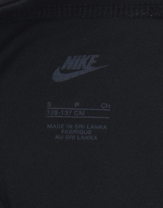 Nike Girls Black Ankle Leggings S 128-137cm Cotton Blend Activewear