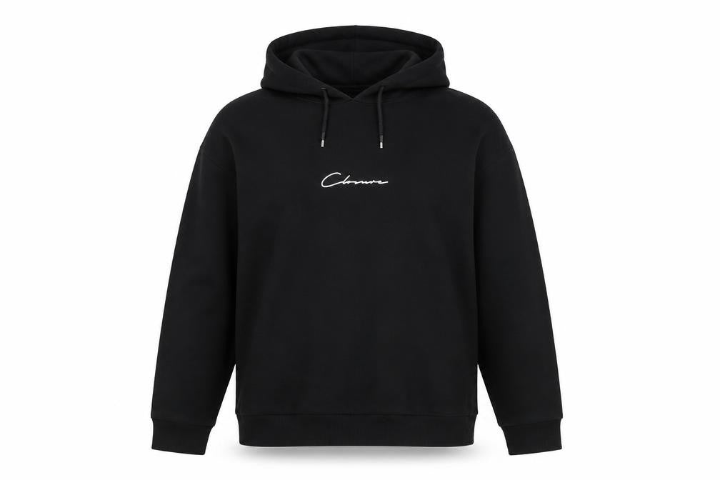 Closure London Womens Black Size 12 Cotton Pullover Hoodie