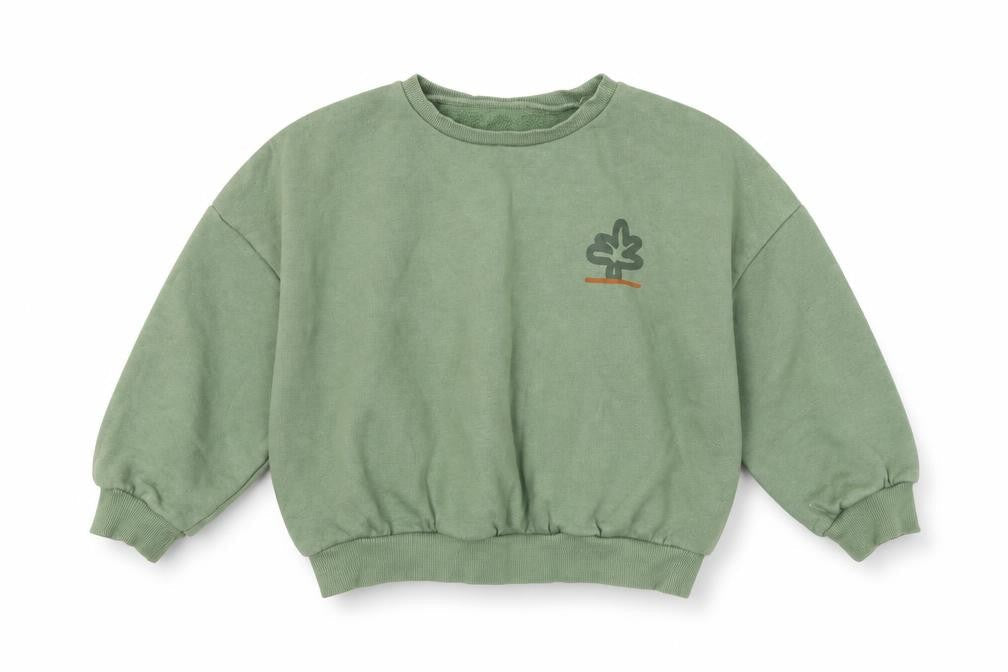 Dunnes Girls Green Pullover Sweatshirt 4-5 Years Nature Print