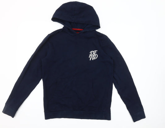 DFND Men’s Blue Pullover Hoodie Medium Hooded Sweatshirt