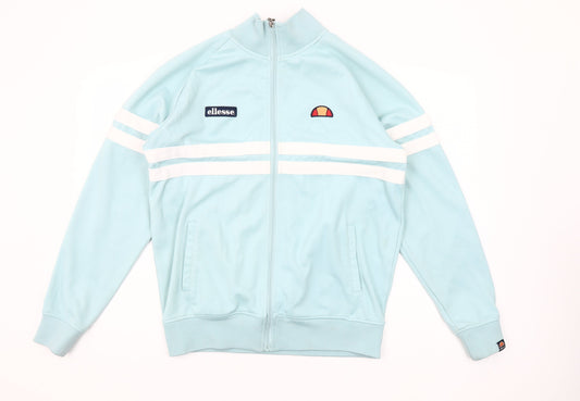 Ellesse Men’s Blue Full Zip Sweatshirt Jacket Size M Logo Retro Style