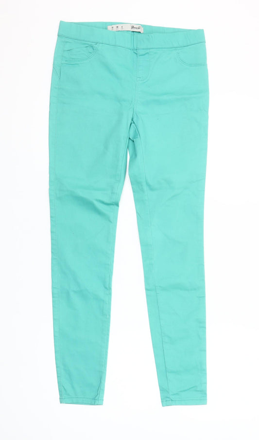 Denim Co Women’s Green Skinny Slim Fit Jeans Size 10 Cotton Blend