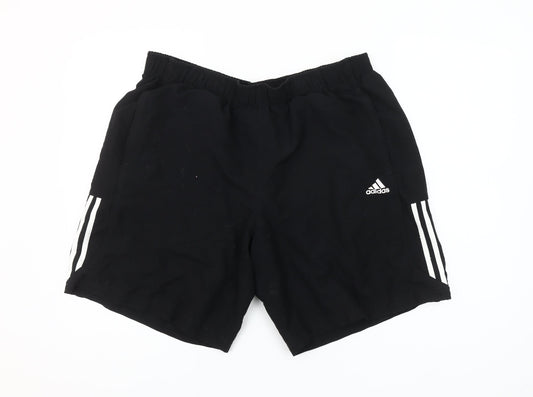 Adidas Mens Black XL Sports Shorts Quick Dry Pockets
