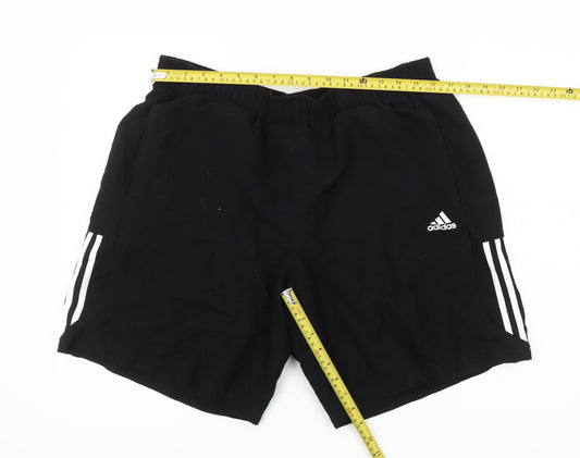 Adidas Mens Black XL Sports Shorts Quick Dry Pockets