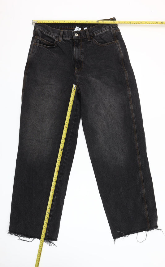 Collusion Womens Black Straight Leg Jeans Size 12 30x32