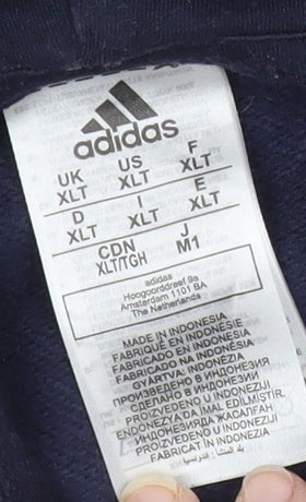 Adidas Men’s Blue Pullover Hoodie 3XLT Big & Tall Sportswear