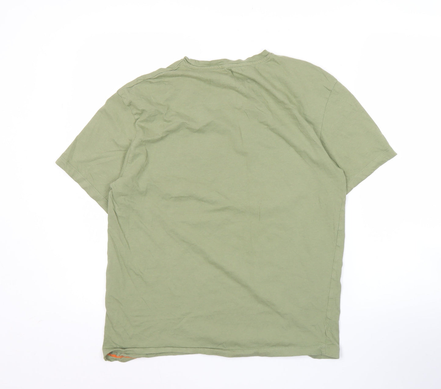 Jack & Jones Men's Green M Graphic Print Crew Neck T-Shirt
