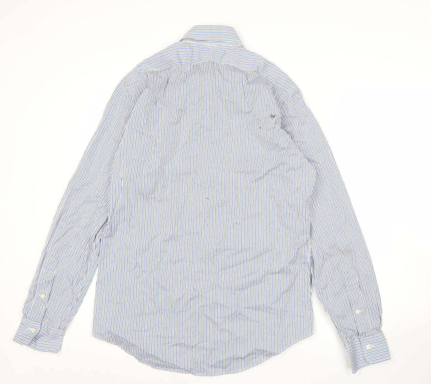 Polo Ralph Lauren Men's Blue Striped Shirt 15.5 39 Classic Fit