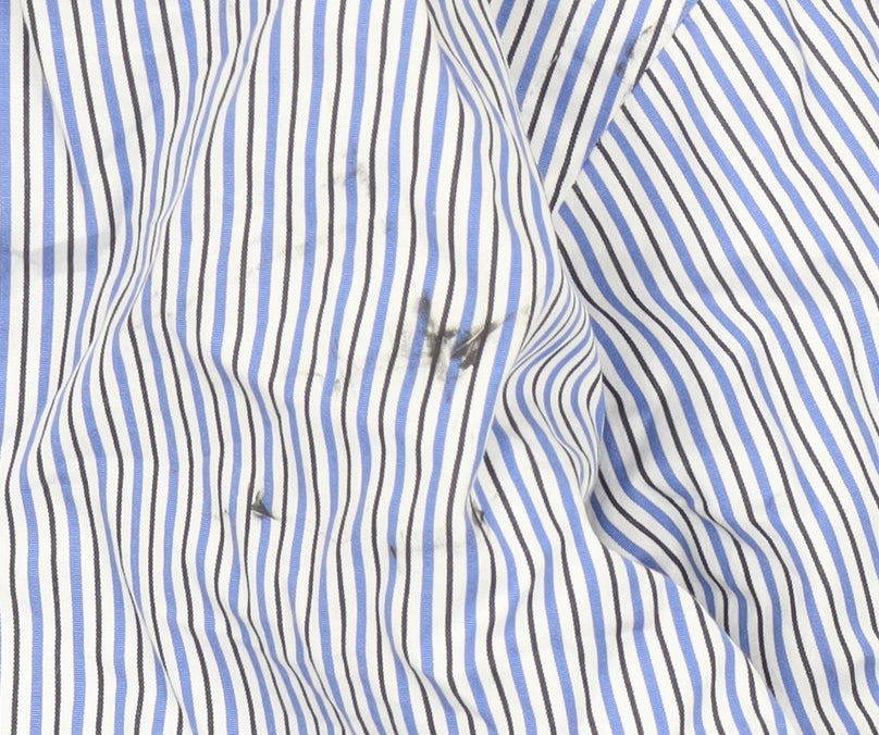 Polo Ralph Lauren Men's Blue Striped Shirt 15.5 39 Classic Fit