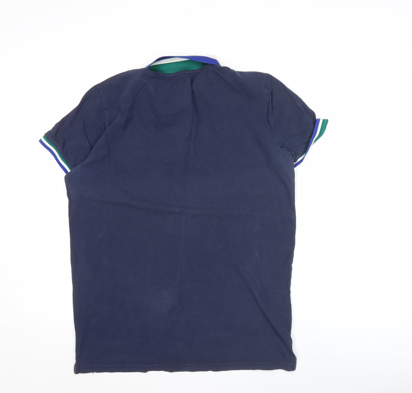 Beverly Hills Polo Club Men’s Blue L Polo Shirt Cotton Short Sleeve