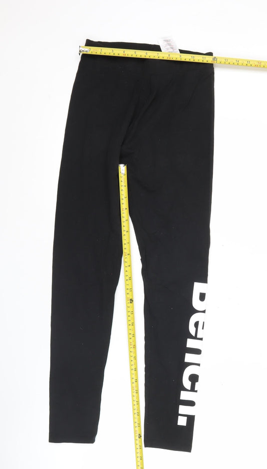 Bench Womens Black Leggings Size 10 Slim Fit Cotton Stretch