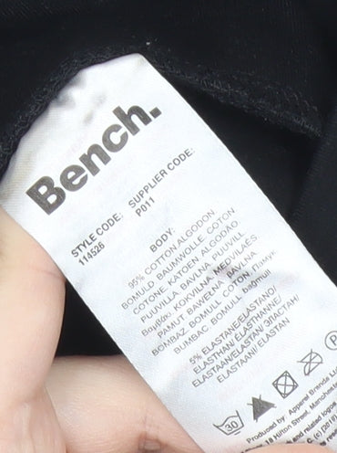 Bench Womens Black Leggings Size 10 Slim Fit Cotton Stretch