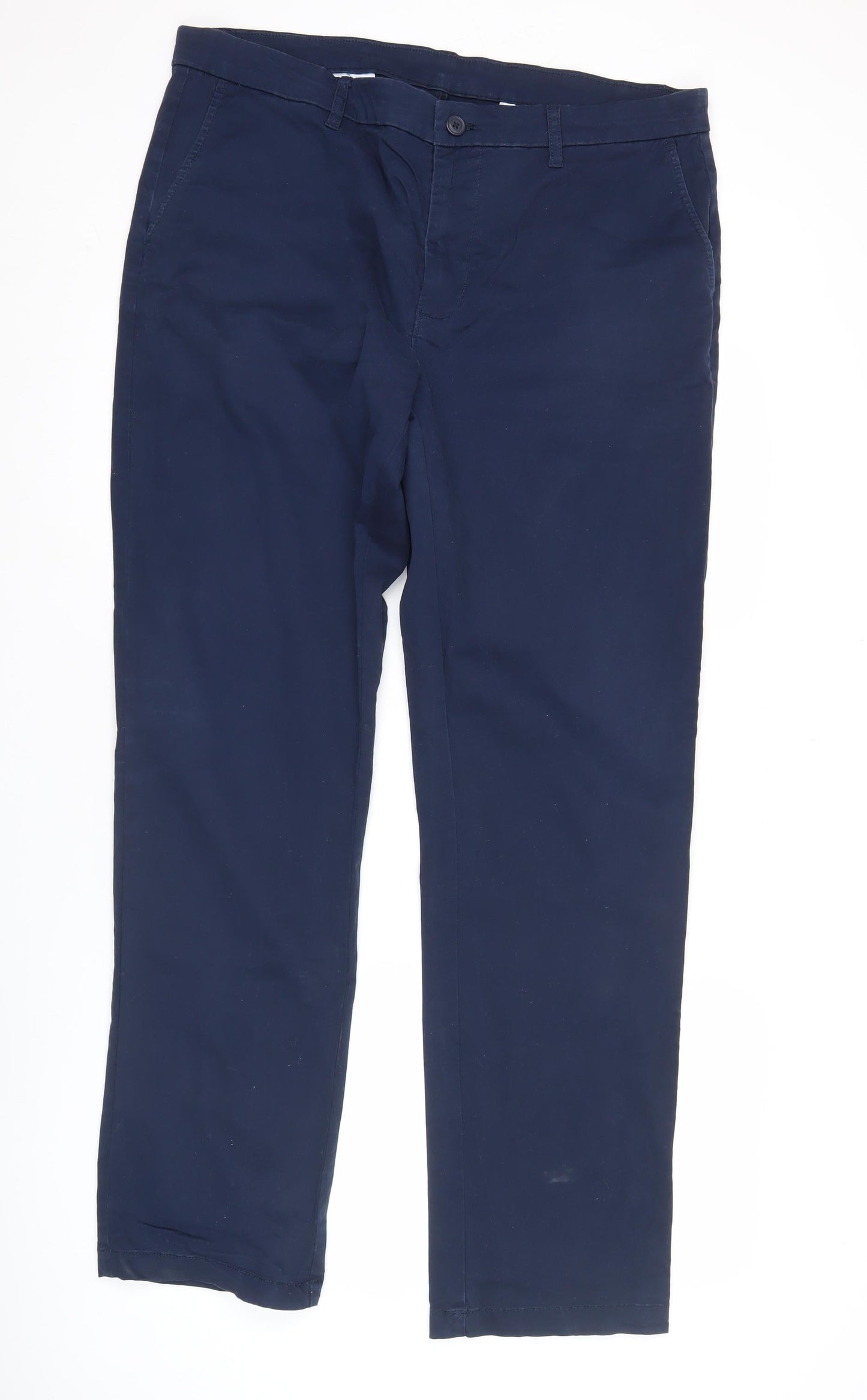 Dunnes Stores Men's Blue Chino Trousers 38W 31L Straight Fit