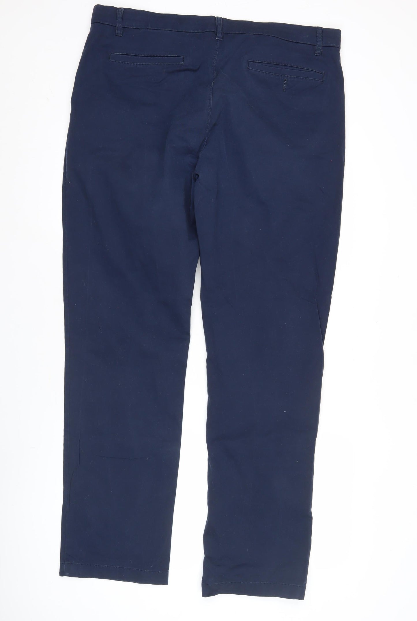 Dunnes Stores Men's Blue Chino Trousers 38W 31L Straight Fit