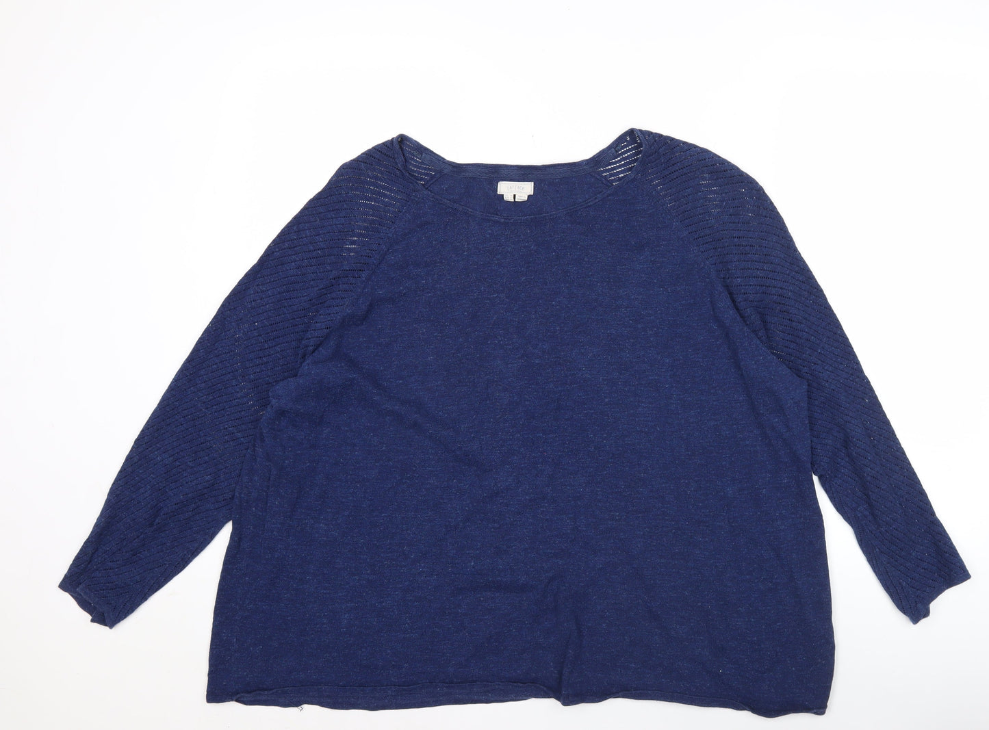 Fat Face Womens Blue Cotton Relaxed Tunic Top Size 18