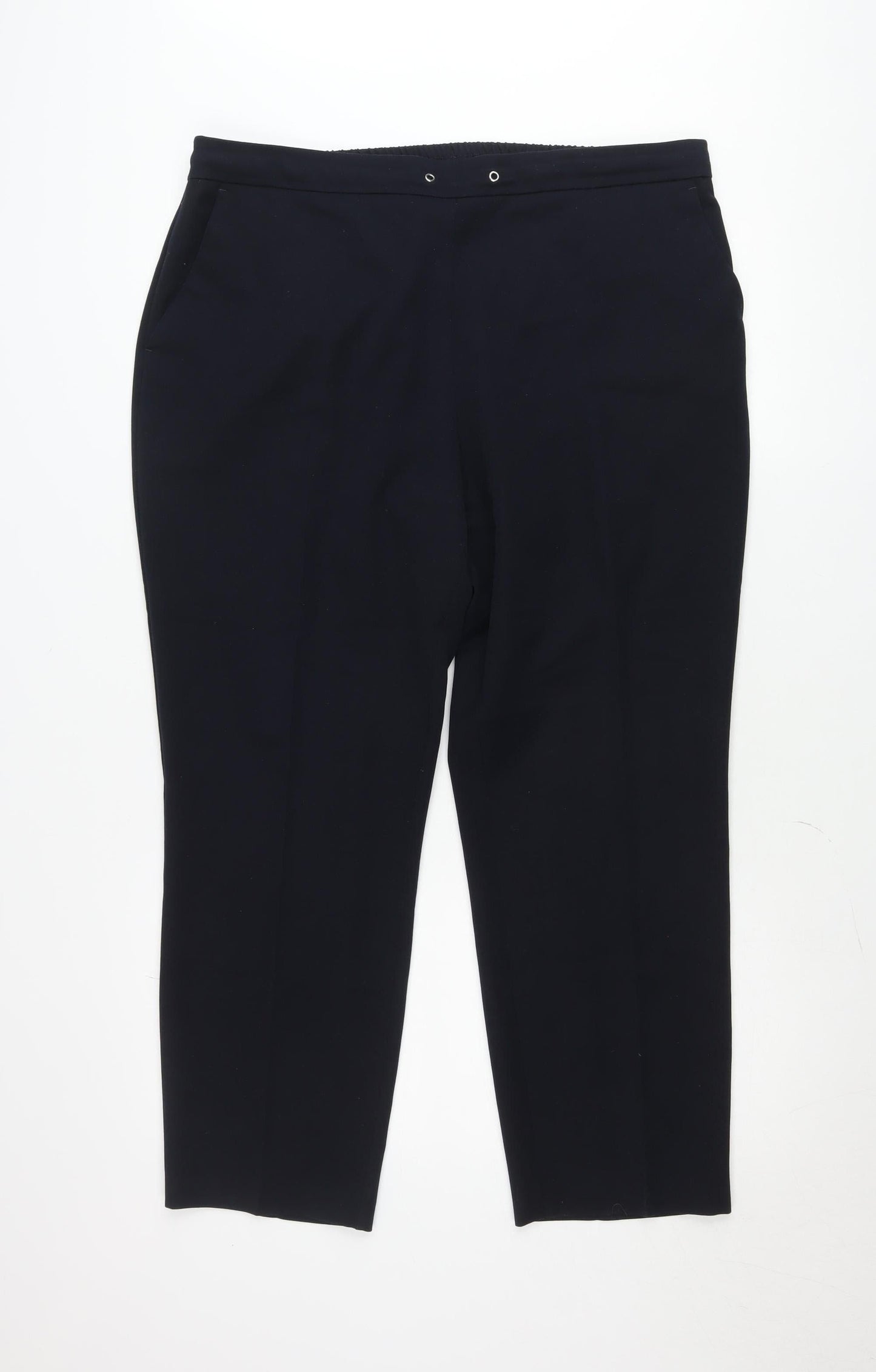 Dunnes Women’s Black Size 16 Straight Leg Trousers