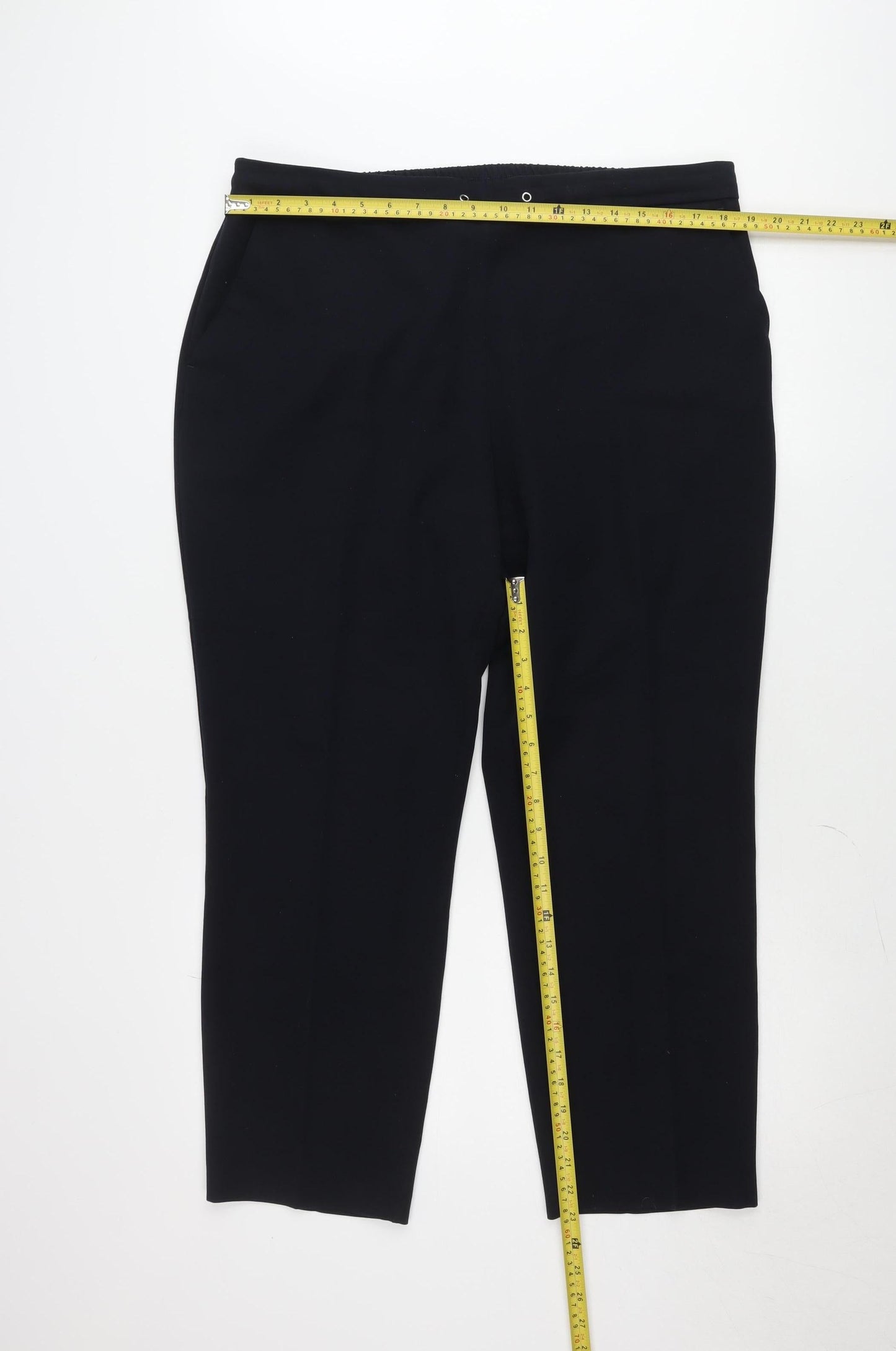 Dunnes Women’s Black Size 16 Straight Leg Trousers