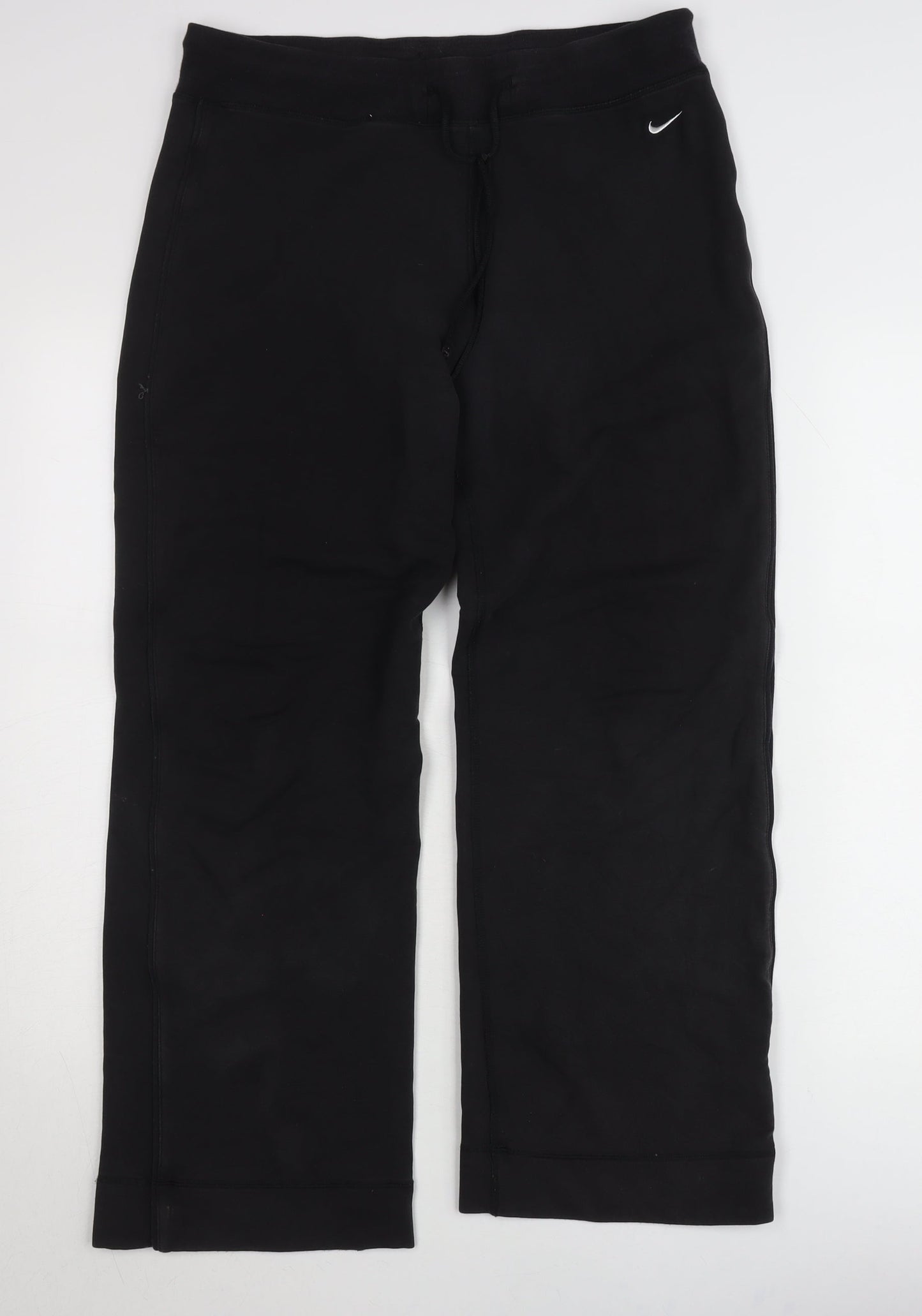 Nike Women Black Sweatpants L Dri-Fit Sports Trousers