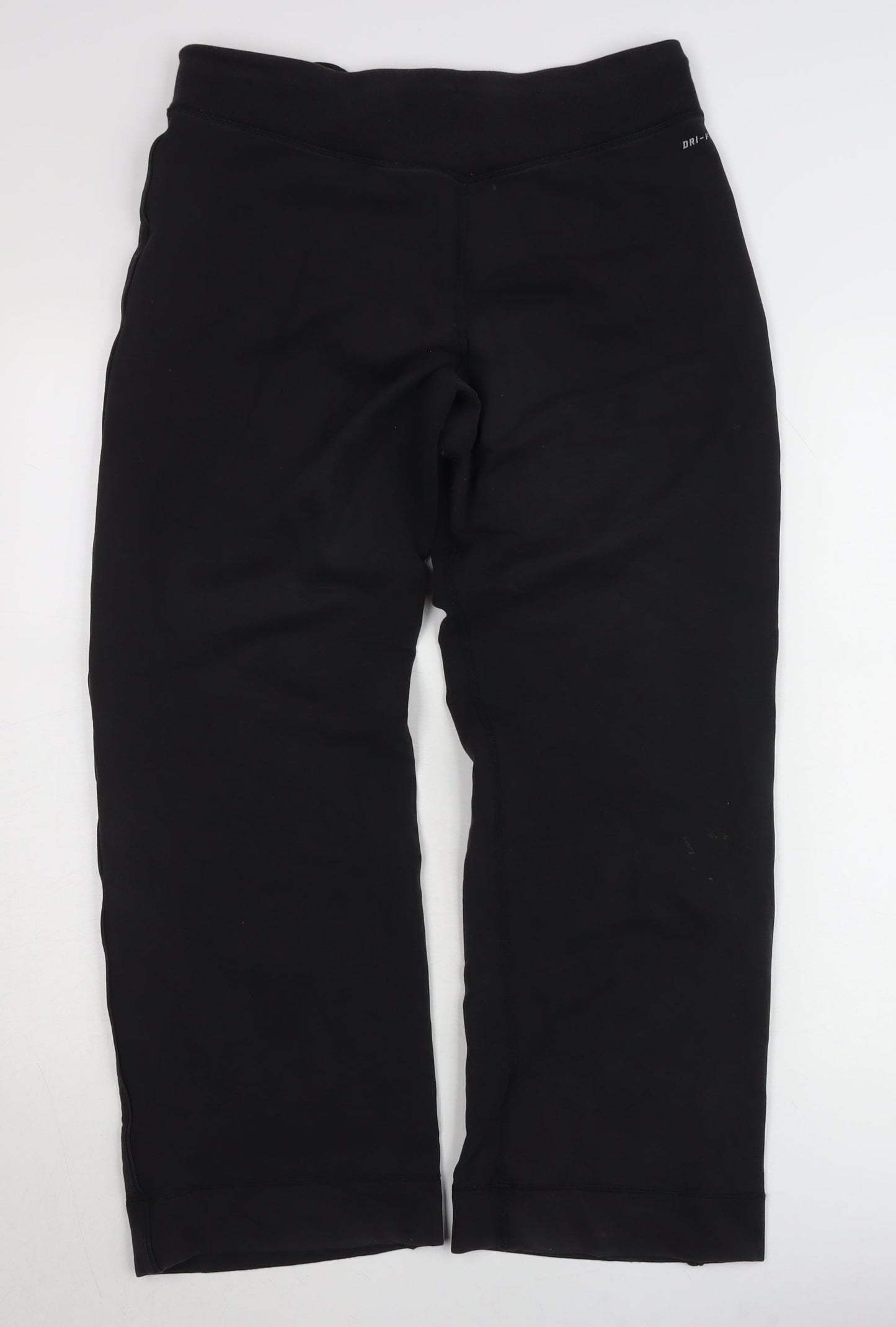 Nike Women Black Sweatpants L Dri-Fit Sports Trousers
