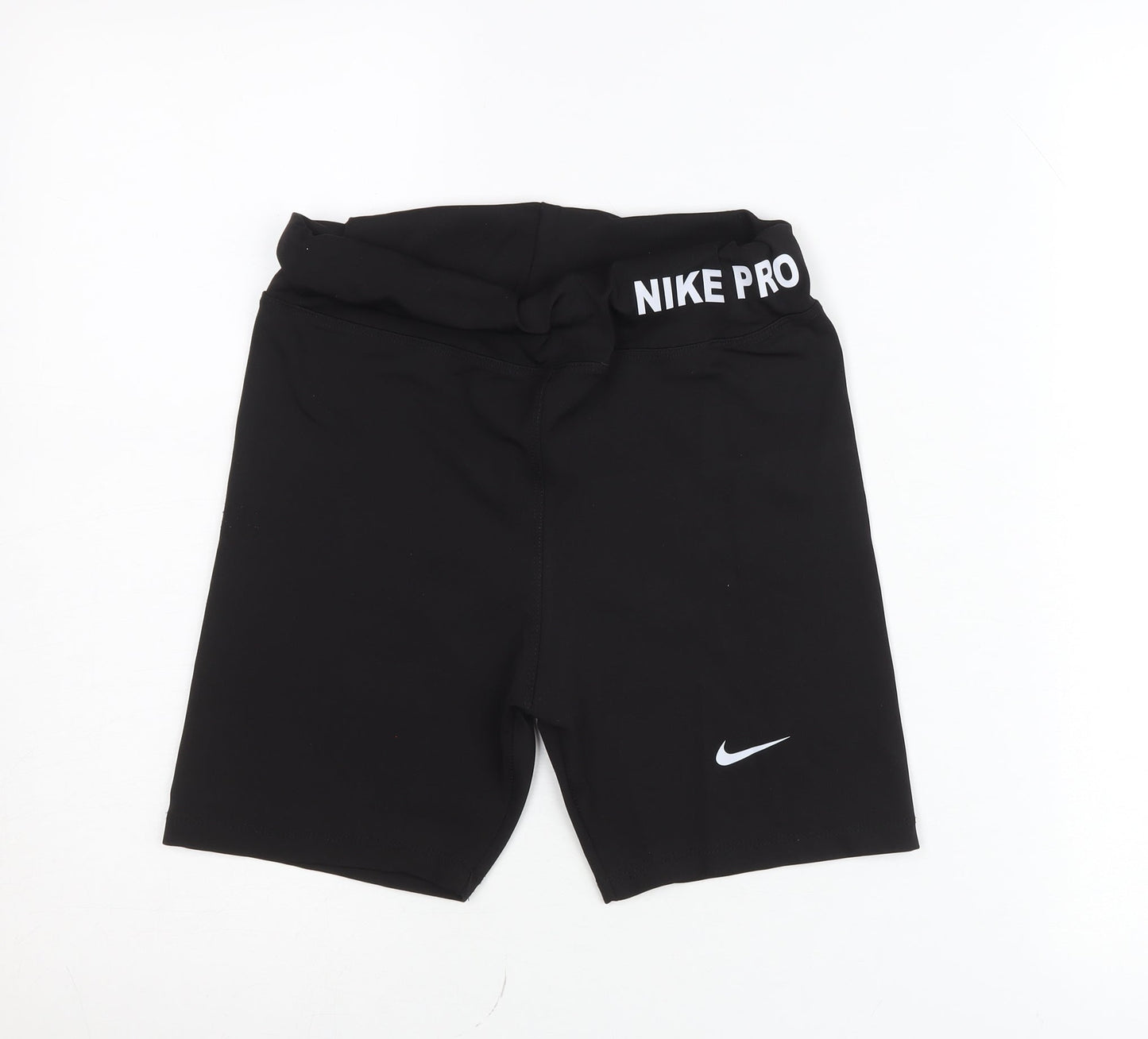 Nike Girls Black Pro Biker Shorts M Activewear Stretch Gym