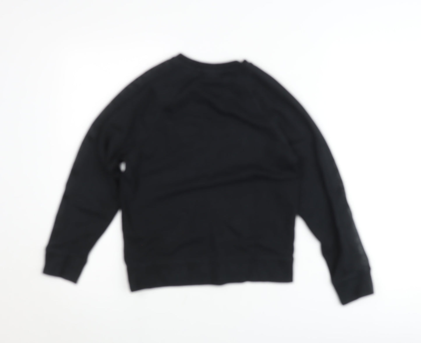 Nike Boys Black Pullover Jumper 11-12 Years Crew Neck Graphic Sportswear