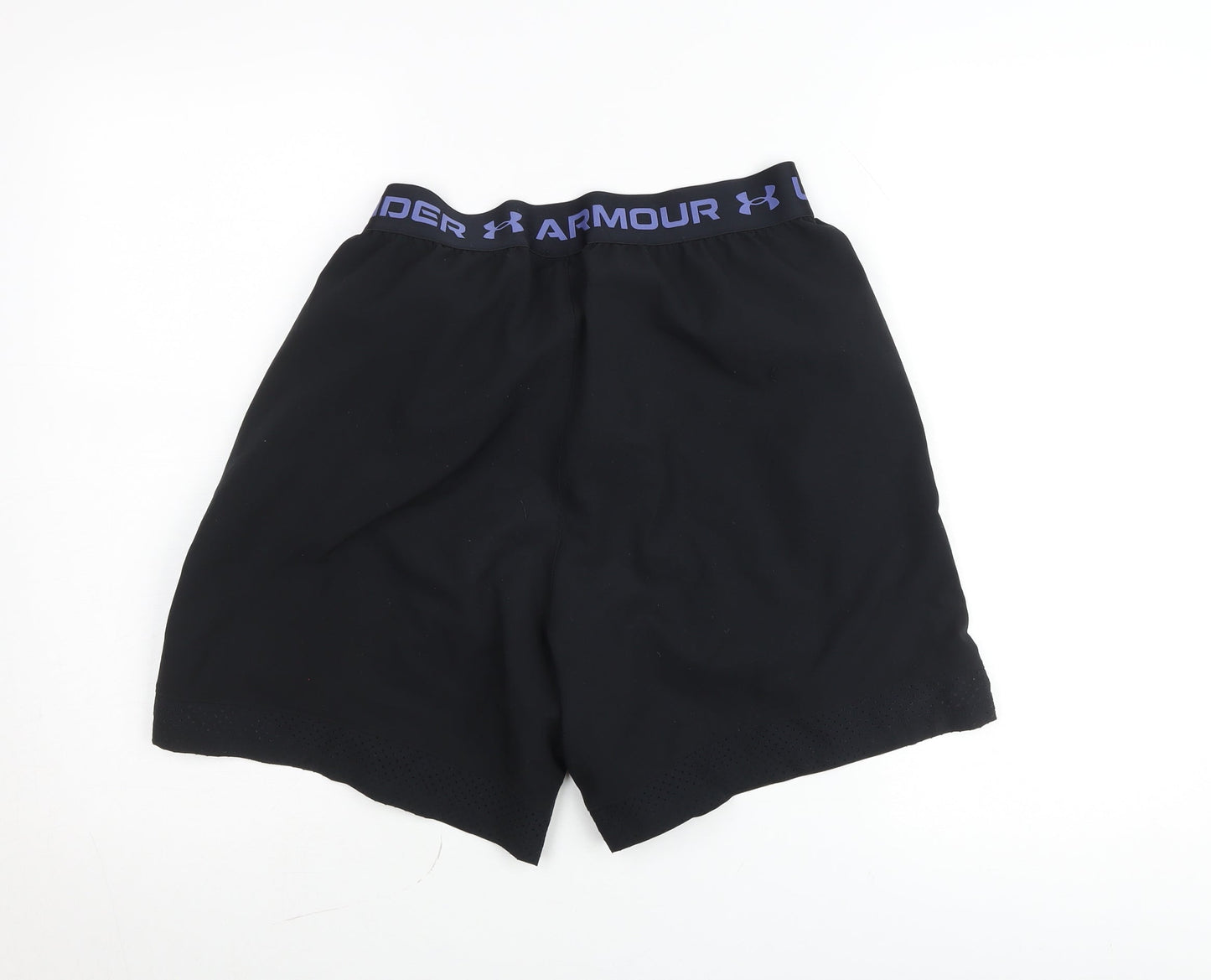Under Armour Men Black L Sweat Shorts Elastic Waist Sportswear