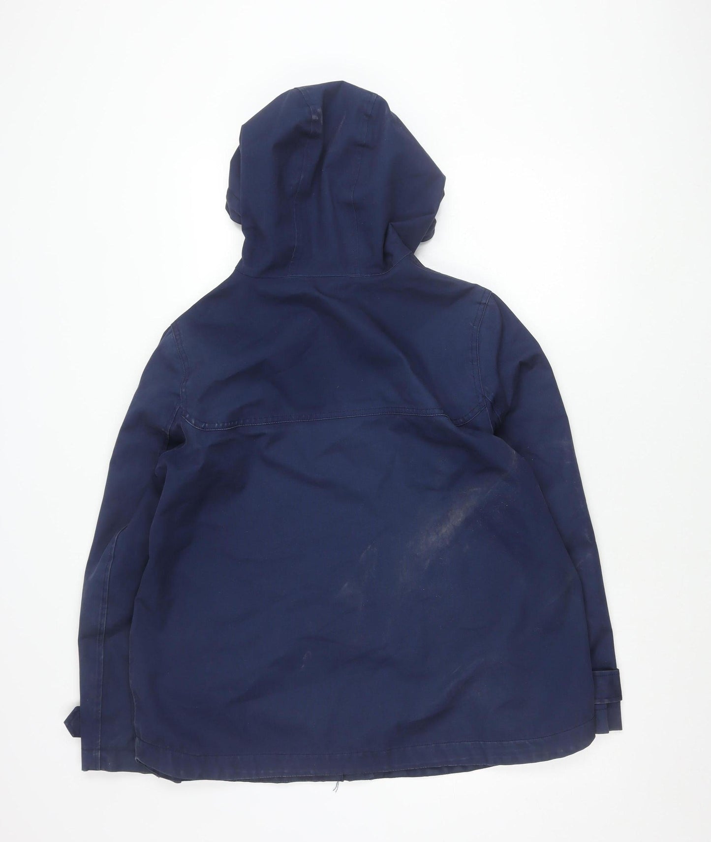 Joules Womens Blue Hooded Waterproof Rain Jacket Coat Size 16