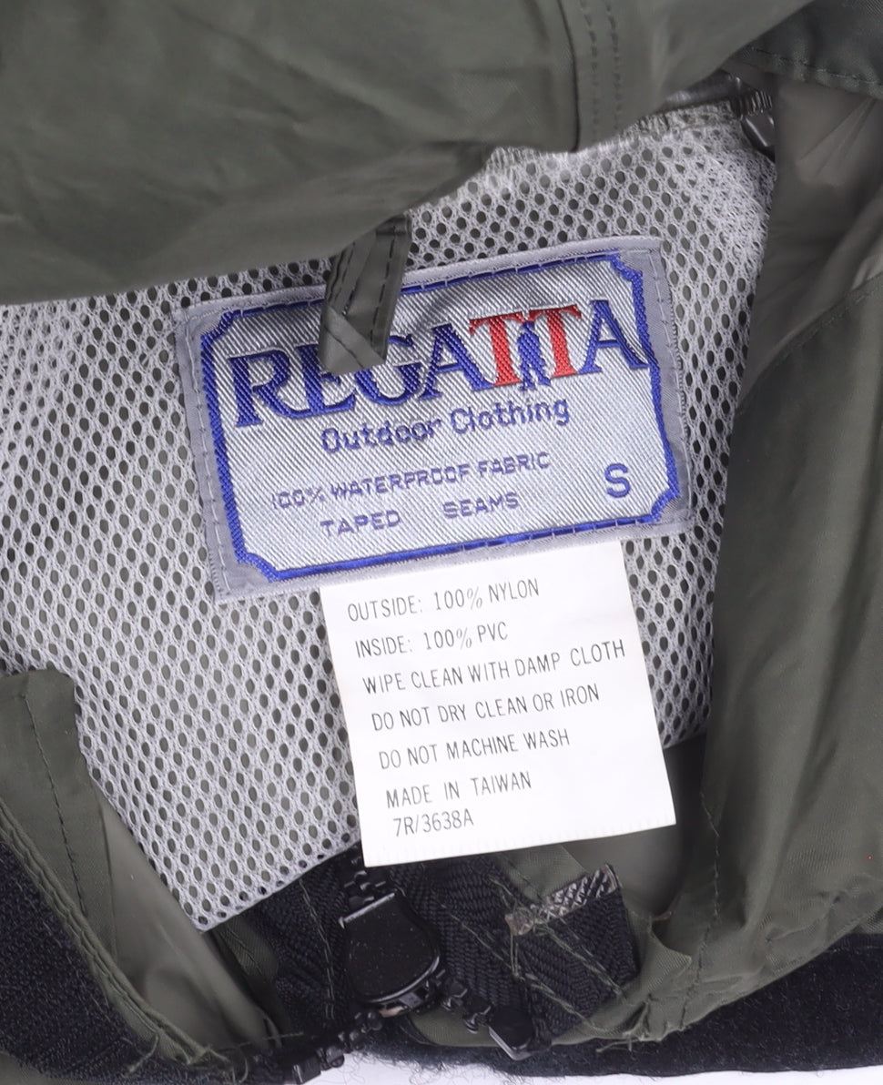 Regatta Men’s Green Waterproof Hooded Rain Poncho Jacket S