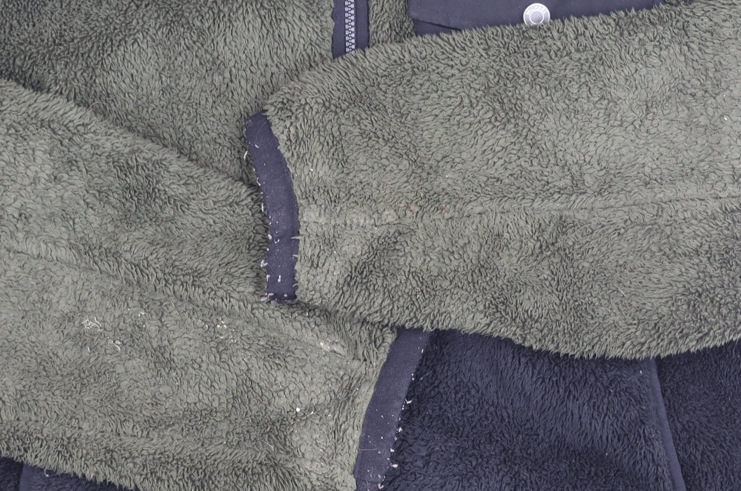 Michael Kors Men’s Green Black Fleece Hooded Jacket Size L
