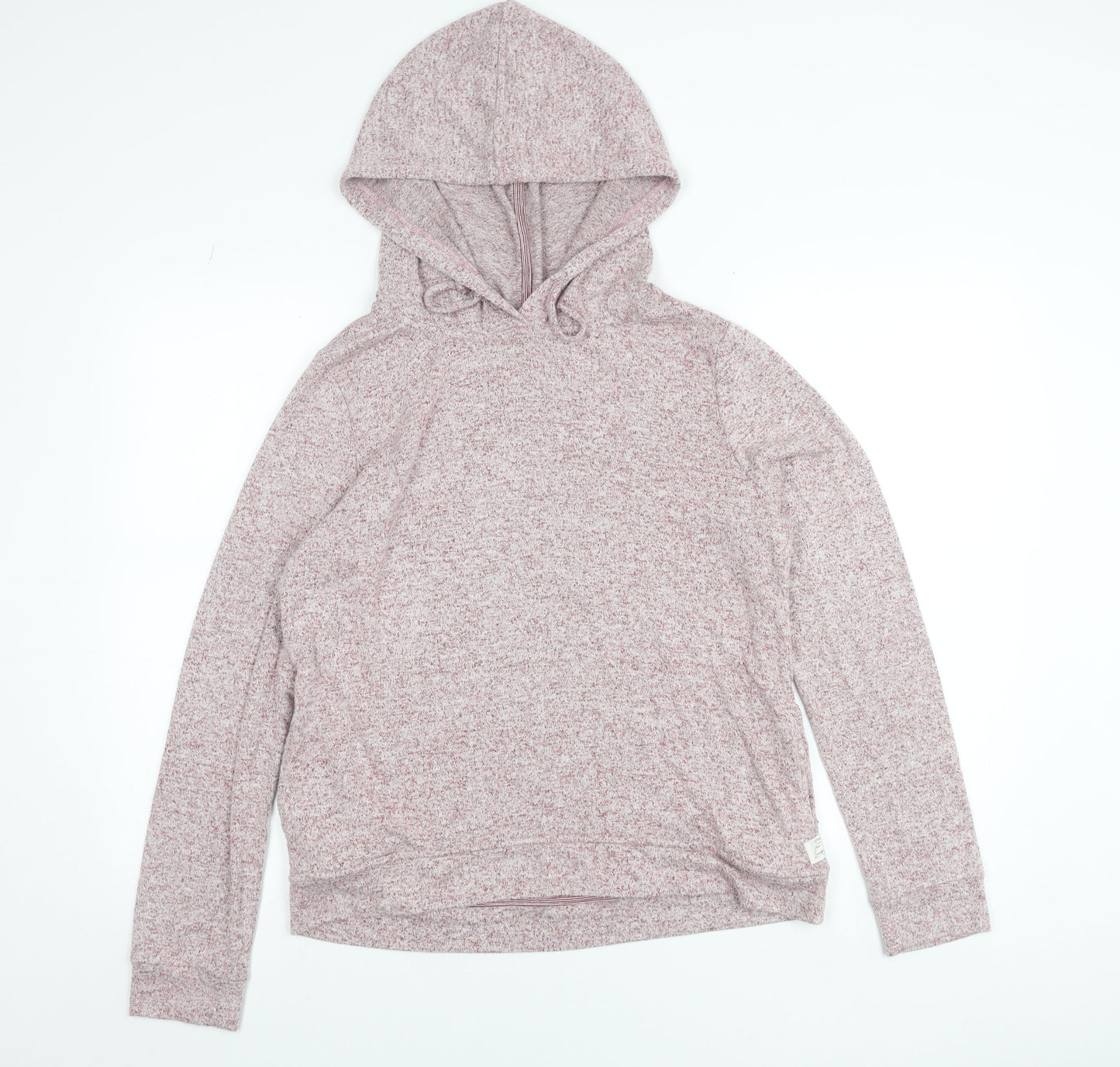 Womens UK 12 Relaxed Fat Face Pink Pullover Hoodie