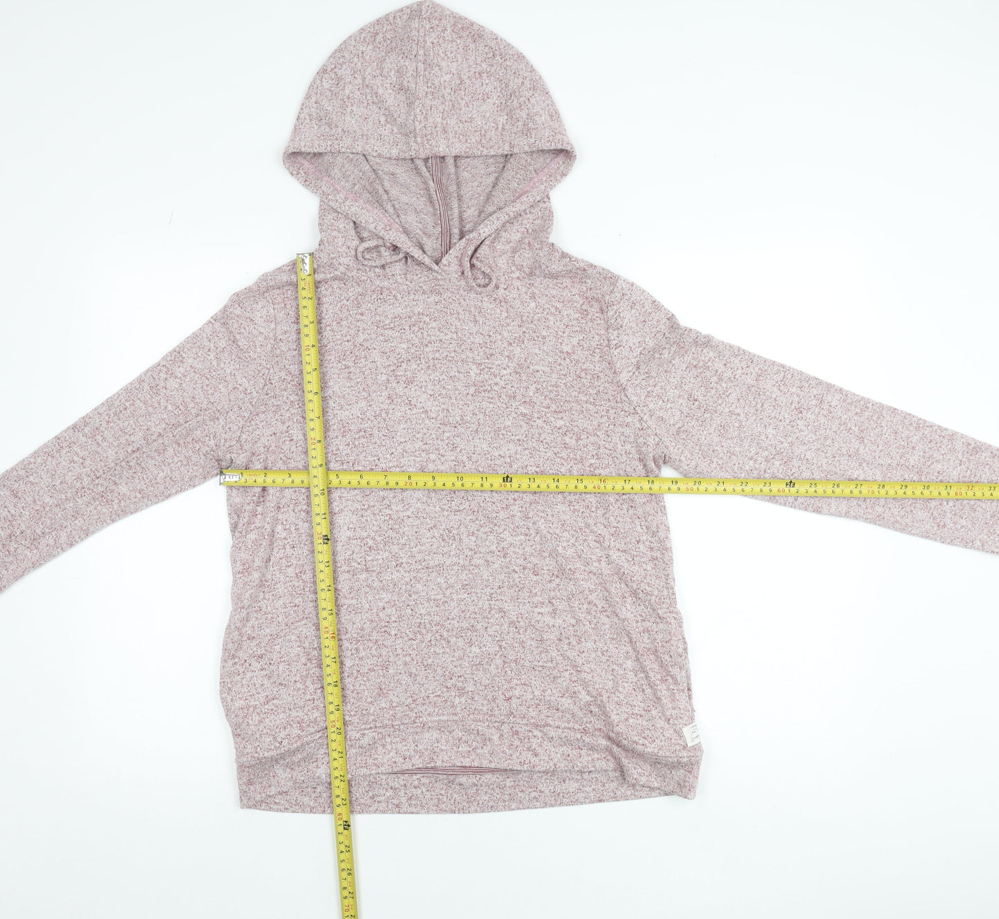Womens UK 12 Relaxed Fat Face Pink Pullover Hoodie