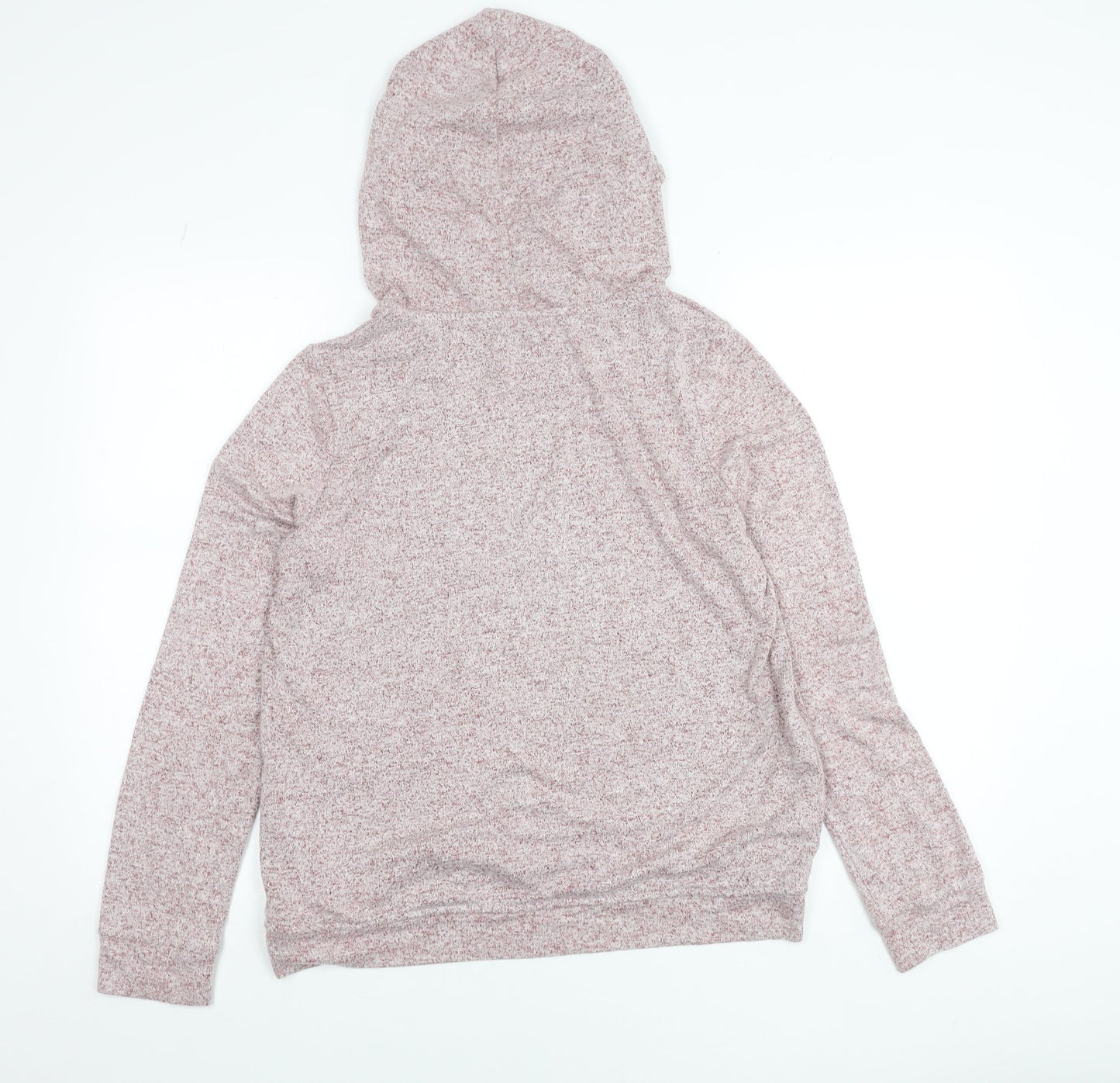 Womens UK 12 Relaxed Fat Face Pink Pullover Hoodie