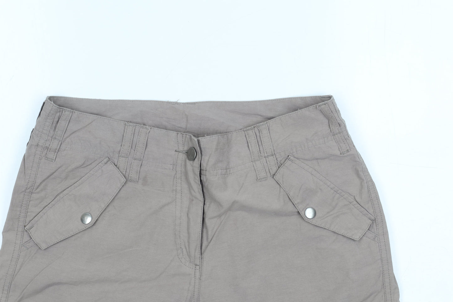 Casual Club Women’s Beige Cargo Trousers Size 10 Straight Leg