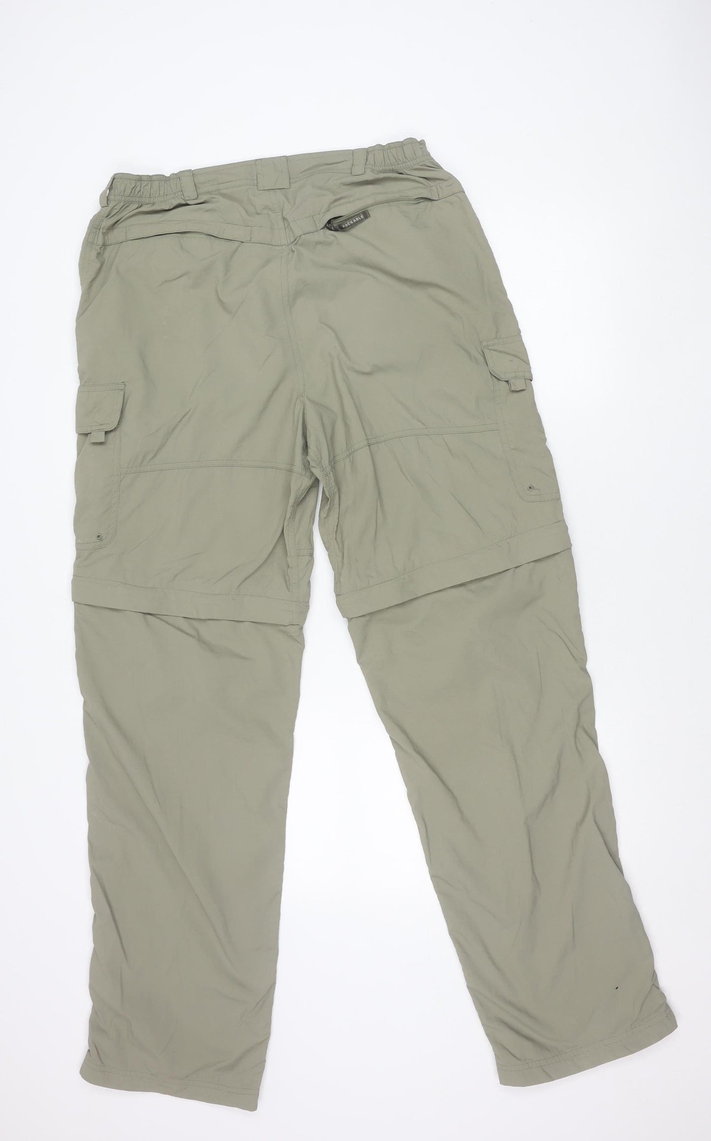 Columbia Unisex Adults Grey Cargo Trousers M Nylon Outdoor Hiking