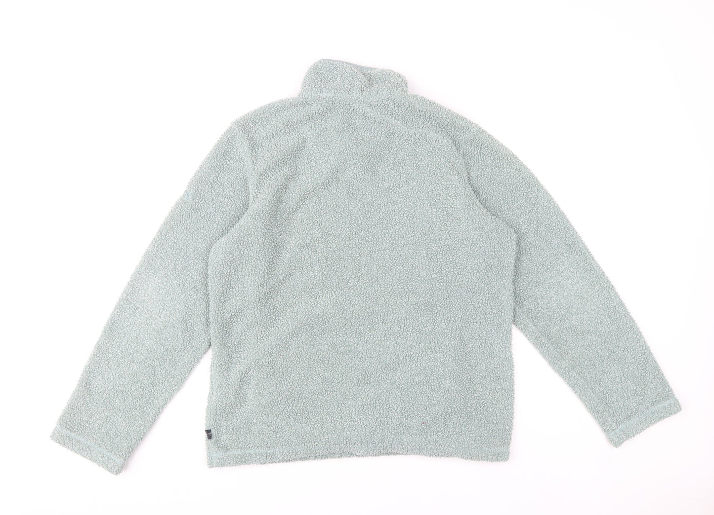 Regatta Women’s Green Fleece Sweatshirt UK 12 1/4 Zip Outdoor Pullover