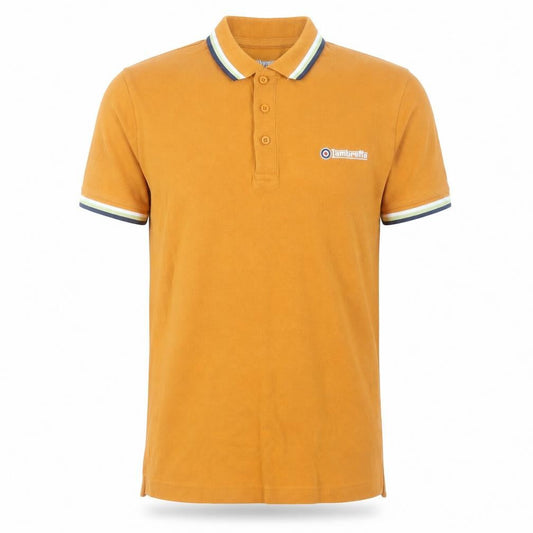 Lambretta Men’s Orange Small Polo Shirt Cotton Retro Casual