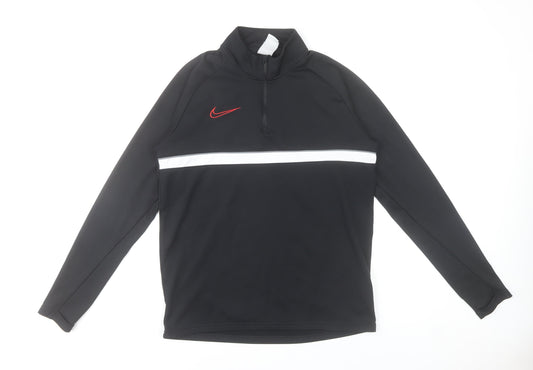 Nike Men’s Black Dri-FIT Long Sleeve 1/4 Zip Training Top M