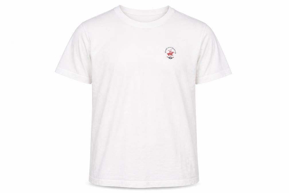 Front view of Beverly Hills Polo Club Men's White M Crew Neck Cotton T-Shirt