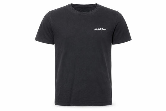 Mens UK Size S JACK & JONES Black  Cotton T-Shirt