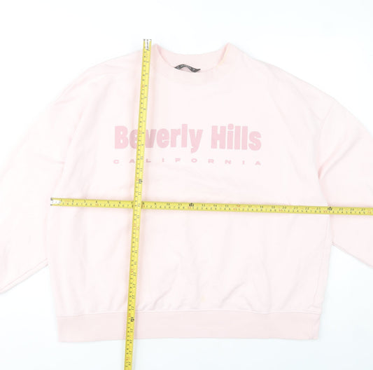 Dunnes Stores Womens Pink Beverly Hills Sweatshirt L Casual