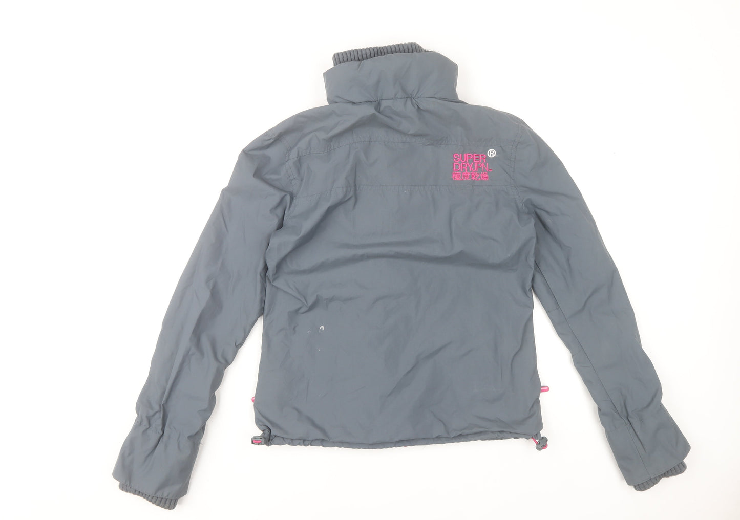 Superdry Women’s Grey Small Windbreaker Jacket Regular Fit