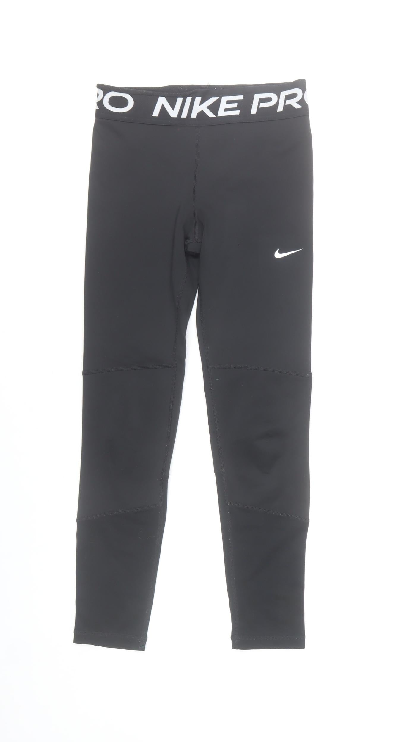 Nike Pro Womens Black Slim Fit Activewear Leggings M Compression